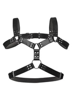 Load image into Gallery viewer, Strict 6 O-Ring Chest Harness - Black/Metal