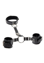 Load image into Gallery viewer, Strict Adjustable Neck to Wrist Restraints - Black