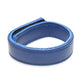 Strict Leather Cock Gear Velcro Leather Cock Ring - Blue