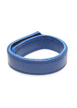 Load image into Gallery viewer, Strict Leather Cock Gear Velcro Leather Cock Ring - Blue
