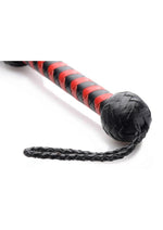 Load image into Gallery viewer, Strict Leather Red and Black Handle Deerskin Flogger - Black/Red
