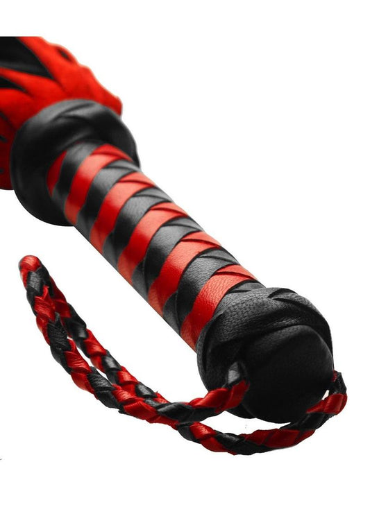 Strict Leather Short Suede Flogger - Black/Multicolor