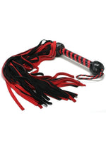 Load image into Gallery viewer, Strict Leather Suede Flogger - Black/Red
