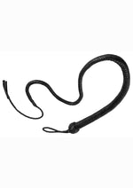 Load image into Gallery viewer, Strict Leather Turkish Knot Whip - Black - 4ft
