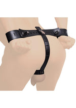 Load image into Gallery viewer, Strict Leather Wrist to Cock Locking Restraint - Black