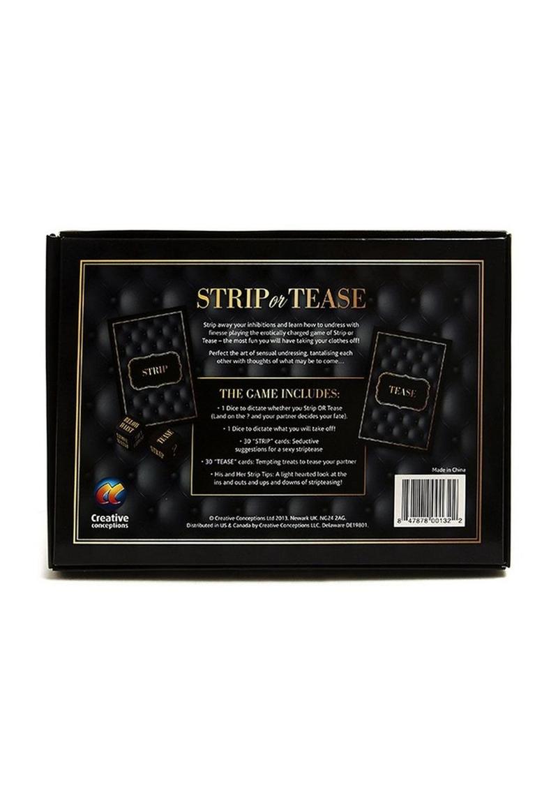 Strip Or Tease Card Game