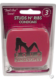 Studs and Ribs 3pk Pink Tin - Pink