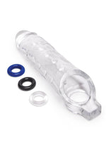 Load image into Gallery viewer, Su Clr Studded Penis Xtndr W/ Ball Loop
