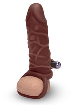Load image into Gallery viewer, Su Silicone Vbrting Penis Xtndr-Dark - Brown/Tan
