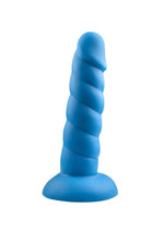 Load image into Gallery viewer, Suga' Daddy Silicone Dildo - Blue - 5.5in