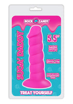 Load image into Gallery viewer, Suga' Daddy Silicone Dildo - Pink - 5.5in