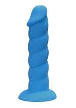 Load image into Gallery viewer, Suga' Daddy Silicone Dildo - Blue - 7in
