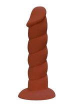 Load image into Gallery viewer, Suga' Daddy Silicone Dildo - Brown/Chocolate - 7in