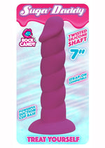 Load image into Gallery viewer, Suga' Daddy Silicone Dildo - Purple - 7in