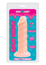 Load image into Gallery viewer, Suga' Daddy Silicone Dildo - Flesh/Vanilla - 7in