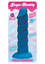 Load image into Gallery viewer, Suga' Daddy Silicone Dildo - Blue - 8in