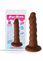 Load image into Gallery viewer, Suga' Daddy Silicone Dildo - Brown/Chocolate - 9.5in