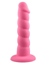 Load image into Gallery viewer, Suga' Daddy Silicone Dildo - Pink - 9.5in