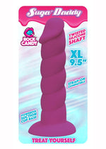 Load image into Gallery viewer, Suga' Daddy Silicone Dildo - Purple - 9.5in