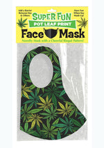 Load image into Gallery viewer, Super Fun Pot Leaf Mask - Black/Green
