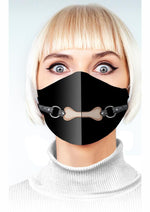 Load image into Gallery viewer, Super Naughty Dog Bone Gag Mask - Black
