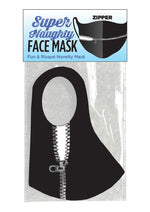 Load image into Gallery viewer, Super Naughty Zipper Mouth Mask - Black
