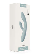 Load image into Gallery viewer, Svakom Chika Rechargeable Silicone App Compatible Interactive Rabbit Vibrator - Gray/Grey
