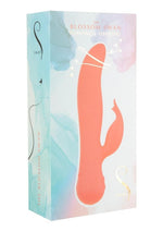 Load image into Gallery viewer, Swan The Blossom Swan Rechargeable Silicone Dual Action Rotate and Clitoral Vibrator - Orange
