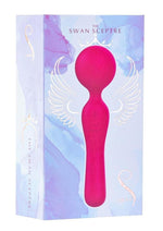 Load image into Gallery viewer, Swan The Swan Sceptre Rechargeable Silicone Dual End Wand Massager - Magenta/Red