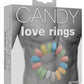 Sweet and Sexy Candy Love Rings - Multicolor - 3 Each Per Pack