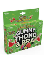 Load image into Gallery viewer, Sweet N Sour Gummy Thong and Bra - Red
