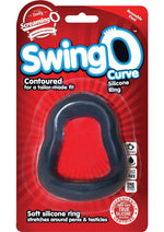 Load image into Gallery viewer, Swingo Curve Silicone Cock Ring - Grey
