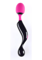 Load image into Gallery viewer, Symphony Rechargeable Silicone Massager - Black/Pink
