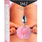 Tailz Fluffy Bunny Tail Anal Plug - Metal/Pink