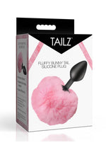 Load image into Gallery viewer, Tailz Fluffy Bunny Tail Silicone Plug - Pink