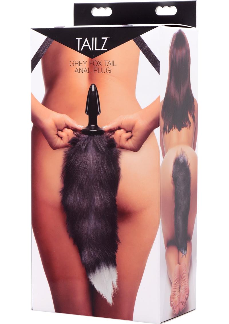 Tailz Fox Tail Anal Plug - Gray