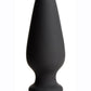 Tailz Snap-On Silicone Anal Plug - Black/Pink - Large