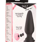 Tailz Snap-On Silicone Anal Plug - Black/Pink - Small