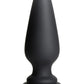 Tailz Snap-On Silicone Anal Plug - Black - XLarge