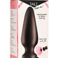 Tailz Snap-On Silicone Anal Plug - Black - XLarge