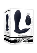 Load image into Gallery viewer, Take Me Out Rechargeable Silicone Dual Vibrator with Remote - Black
