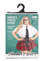 Load image into Gallery viewer, Teacher's Pet Private School Sweetheart Costume - Red/White - Queen - 4 Piece