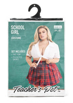 Load image into Gallery viewer, Teacher's Pet Schoolgirl Costume - Red/White - Queen - 2 Piece