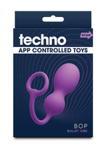Load image into Gallery viewer, Techno Bop Rechargeable Silicone App Compatible Vibrator - Purple
