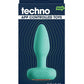 Techno Prism Rechargeable Silicone App Compatible Anal Plug - Teal