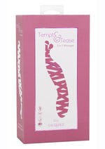 Load image into Gallery viewer, Tempt and Tease Kiss Rechargeable Silicone Vibrator with Clitoral Stimulator - Pink