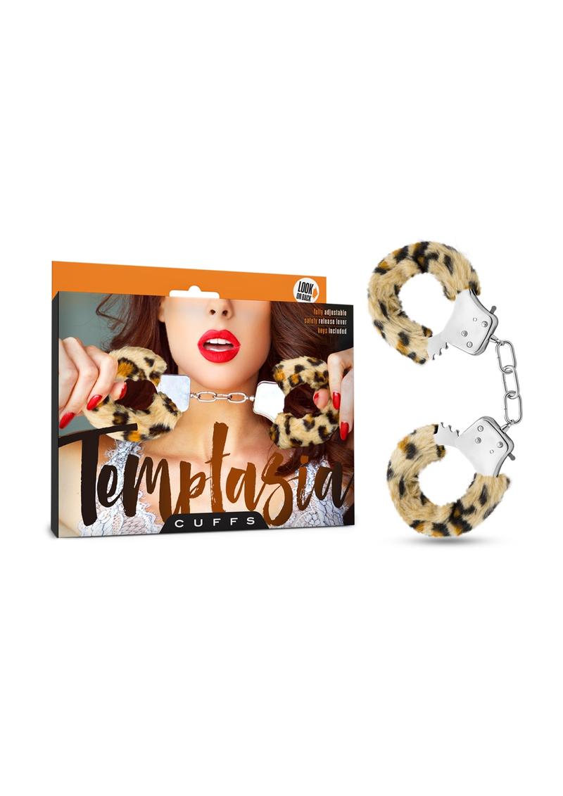 Temptasia Faux Fur Cuffs - Animal Print/Leopard