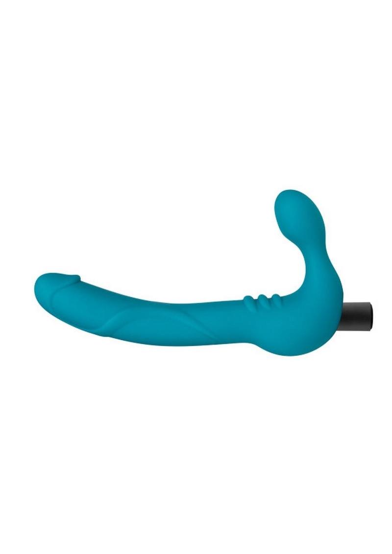 Temptasia Luna Strapless Silicone Vibrating Dildo with Rechargeable Bullet