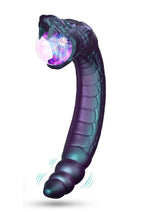 Load image into Gallery viewer, Temptasia Rattle Snake Rechargeable Vibrator - Dark Millenia
