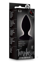Load image into Gallery viewer, Temptasia Slave Silicone Butt Plug - Black